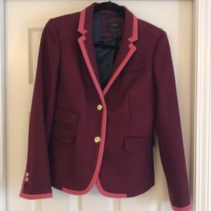 J.Crew Schoolboy blazer in tipped wool size 6!